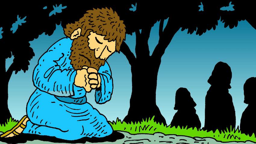 clipart of jesus praying in gethsemane - photo #24